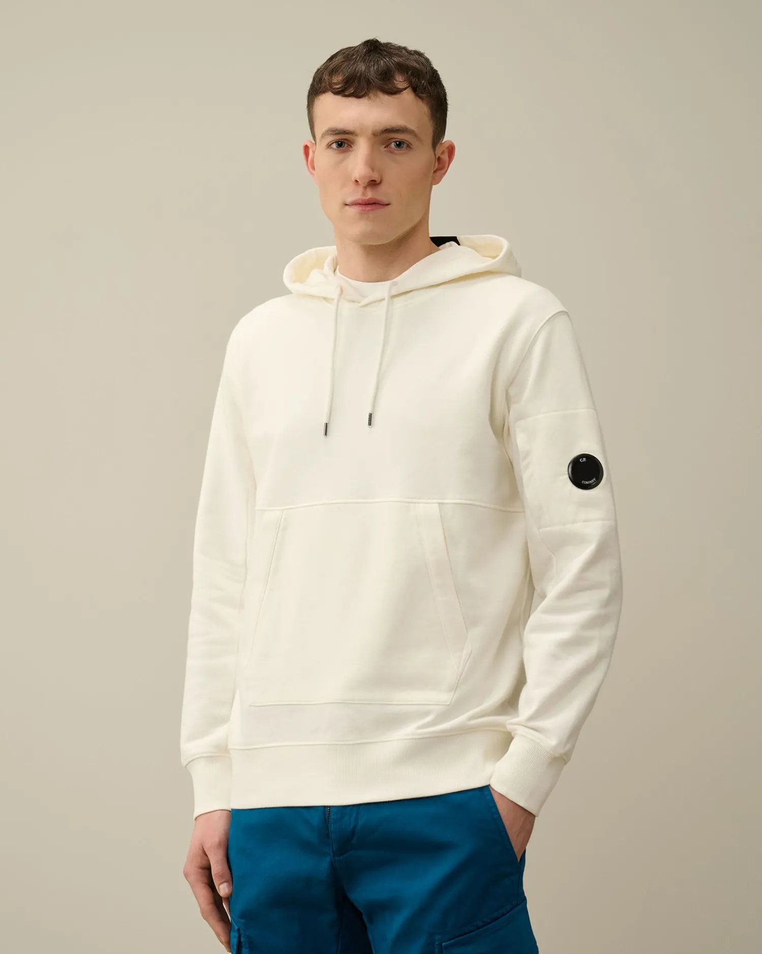 Online C.P. Company Blandet Sweatshirt I Bomuldsfleece Ivy Gron