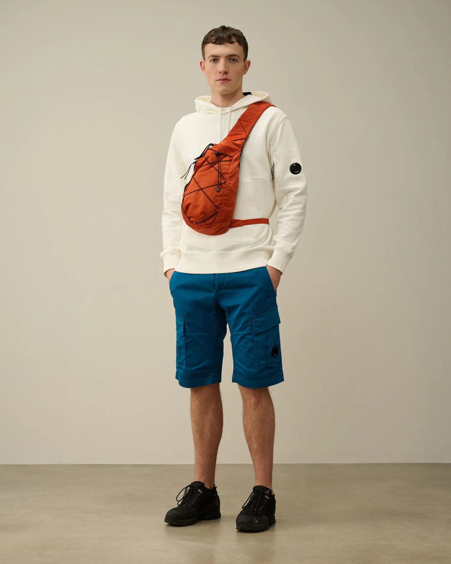 Online C.P. Company Blandet Sweatshirt I Bomuldsfleece Ivy Gron