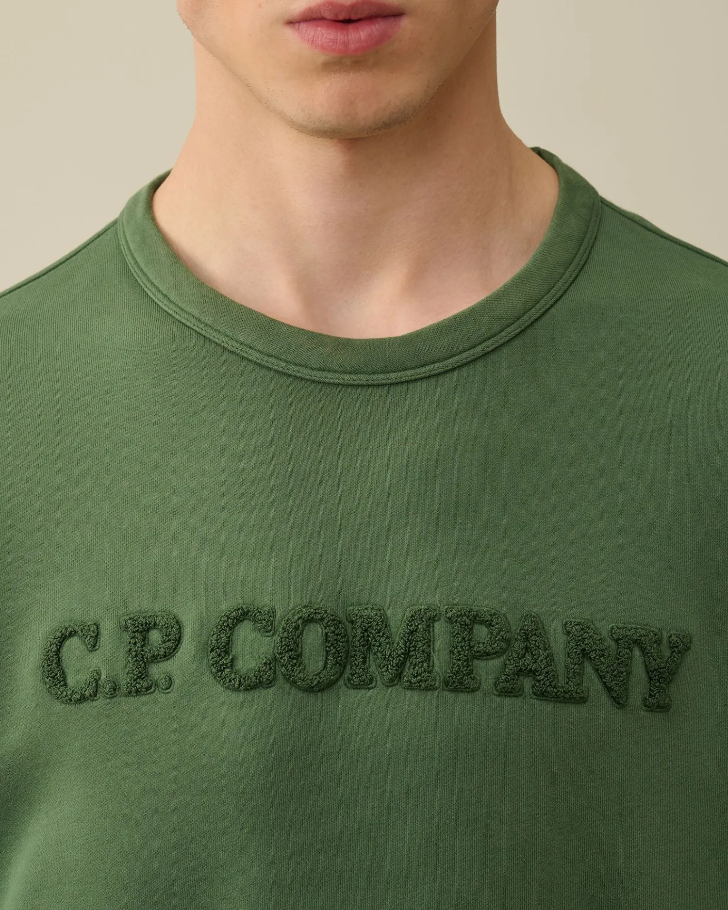 Cheap C.P. Company Blandet Sweatshirt I Bomuldsfleece Total Eclipse-Blue
