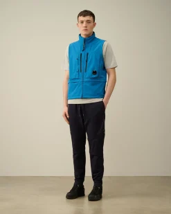 Discount C.P. Company Bomuld Fleece Mixed Cargo Shorts Stovregn Gra