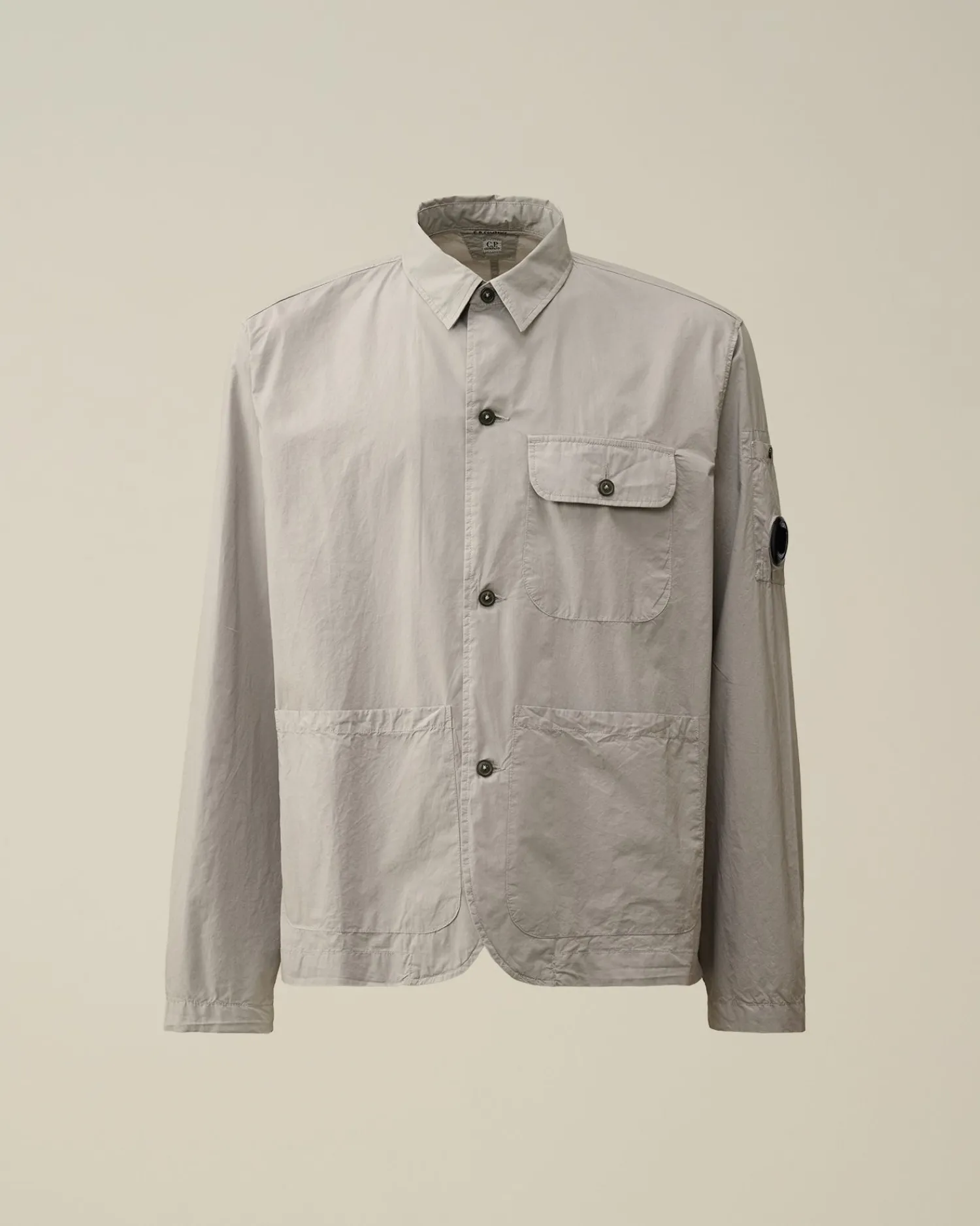 Shop C.P. Company Broken Linned/Bomuldsskjorte Total Eclipse-Blue