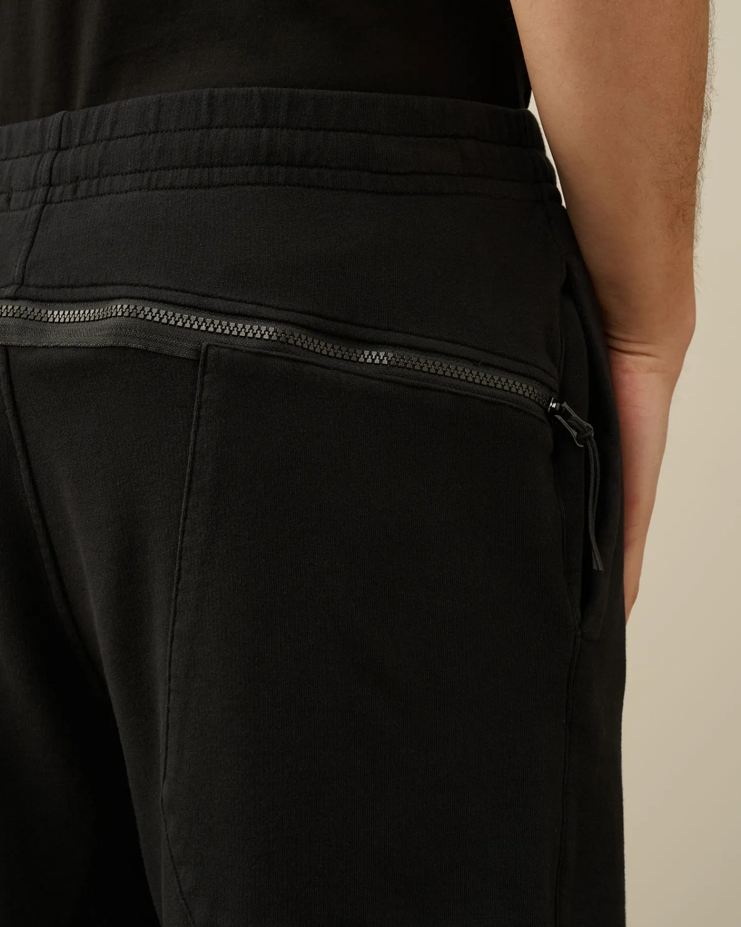 Cheap C.P. Company Cargo Shorts I Bomuld Diagonal Fleece Blaek Bla