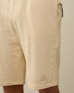 Cheap C.P. Company Cargo Shorts I Bomuld Diagonal Fleece Guld Flamme-Orange