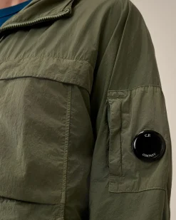 Clearance C.P. Company Chrome-R Goggle Utility-Jakke Agave Gron