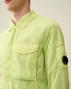 Shop C.P. Company Chrome-R Pocket Overshirt Stjernelys Bla