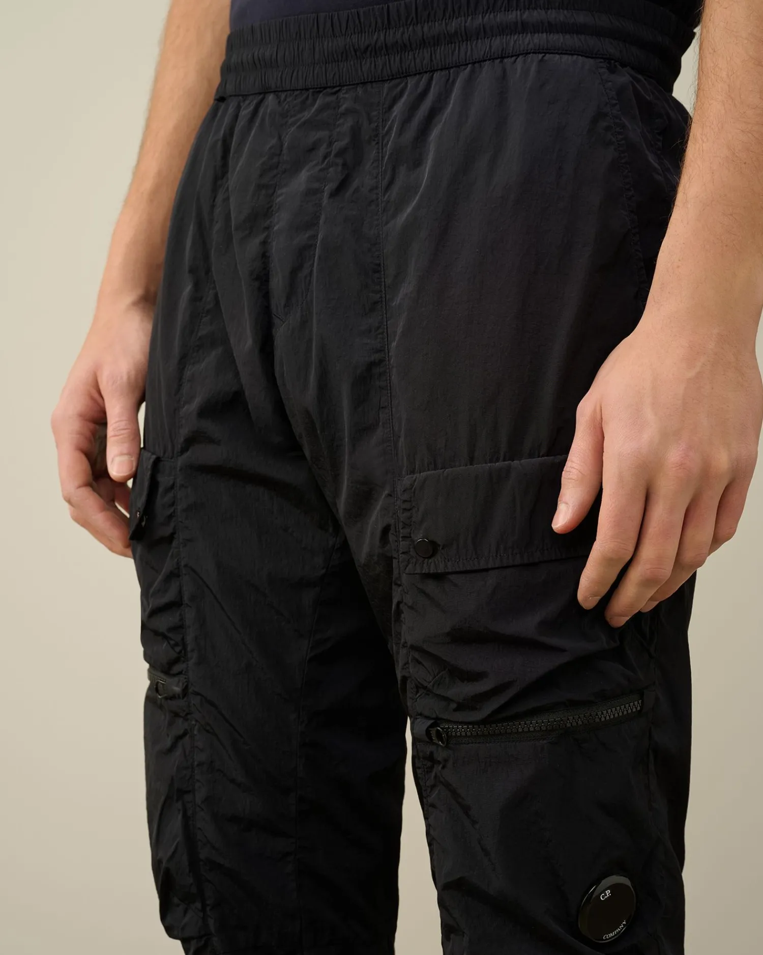 Store C.P. Company Chrome-R Regular Utility Pants Blaek Bla