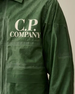Store C.P. Company Cp Shell-R Goggle Jakke Stovregn Gra