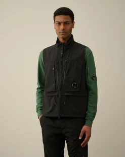 Store C.P. Company Cp Shell-R Utility Vest Ivy Gron