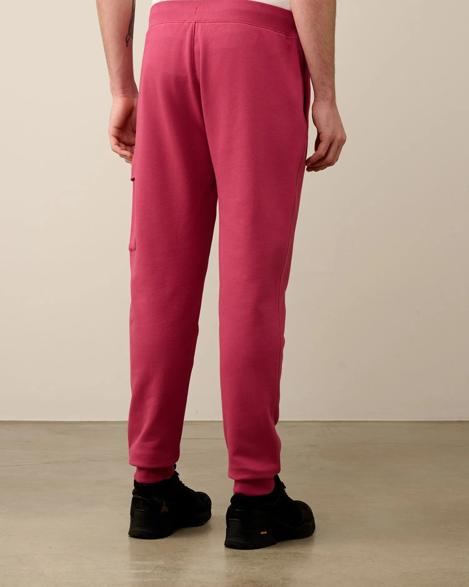Cheap C.P. Company Diagonal Forhojede Fleece Cargo Joggingbukser Stovregn Gra