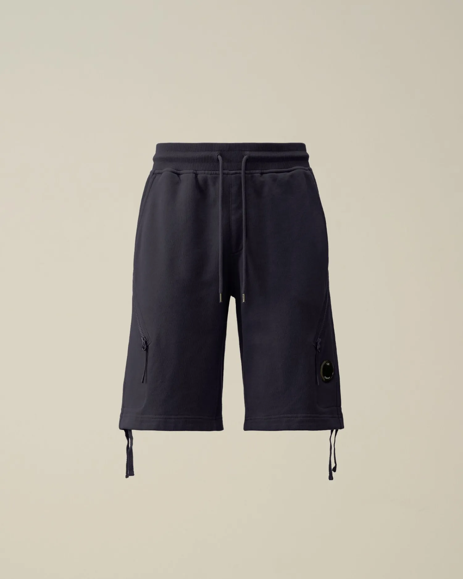 Clearance C.P. Company Diagonal Forhojede Fleece Cargo Joggingbukser Sort