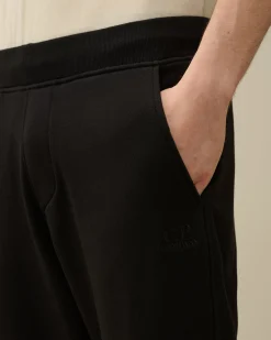 Discount C.P. Company Diagonal Forhojede Fleece Cargo Joggingbukser Green Bay