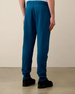 Best Sale C.P. Company Diagonal Forhojede Fleece-Lommeshorts Med Lynlas Ivy Gron