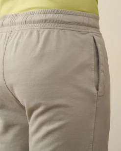 Discount C.P. Company Diagonal Forhojede Fleece-Lommeshorts Med Lynlas Sort