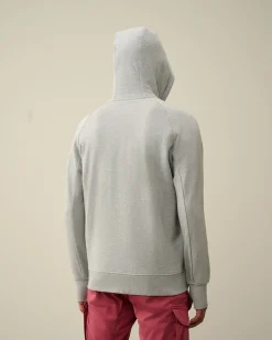 Store C.P. Company Diagonal Haevet Fleece Haettetroje Pistacie Shell-Beige