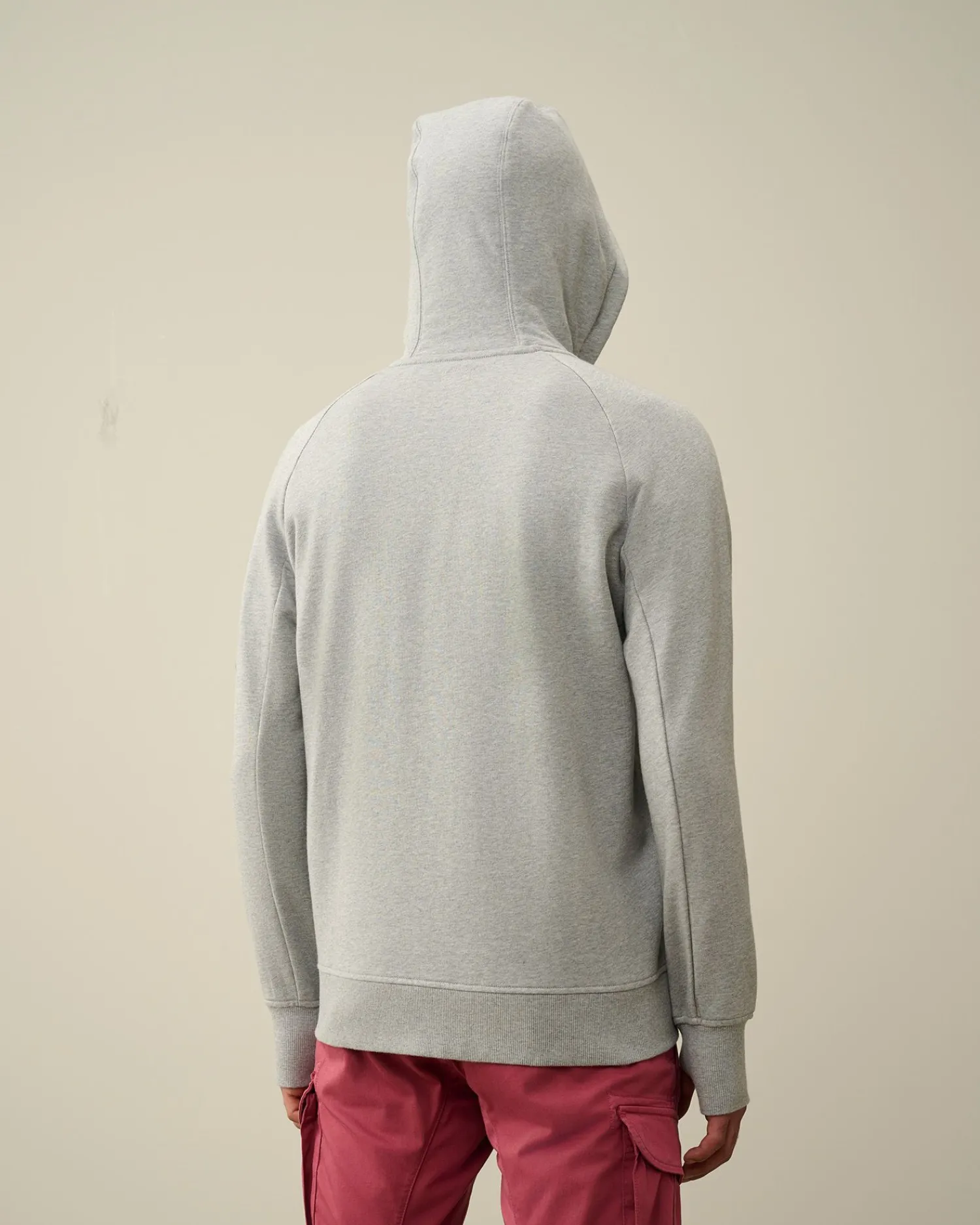 Store C.P. Company Diagonal Haevet Fleece Haettetroje Pistacie Shell-Beige