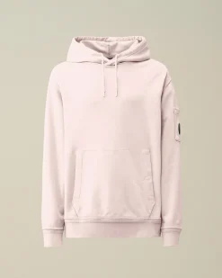 Outlet C.P. Company Diagonal Haevet Fleece Haettetroje Sort