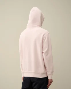 Outlet C.P. Company Diagonal Haevet Fleece Haettetroje Sort