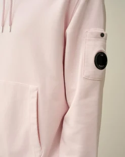 Outlet C.P. Company Diagonal Haevet Fleece Haettetroje Sort