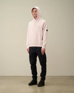 Outlet C.P. Company Diagonal Haevet Fleece Haettetroje Sort