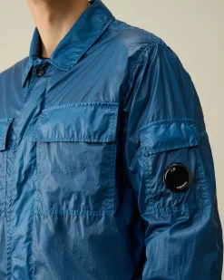 Online C.P. Company Diagonal Haevet Fleece Haettetroje Stovregn Gra