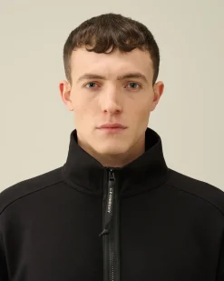 Outlet C.P. Company Diagonal Haevet Fleece Haettetroje Gaze Hvid