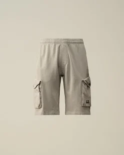 Fashion C.P. Company Diagonal Haevet Fleece Joggingbukser Gra Melange