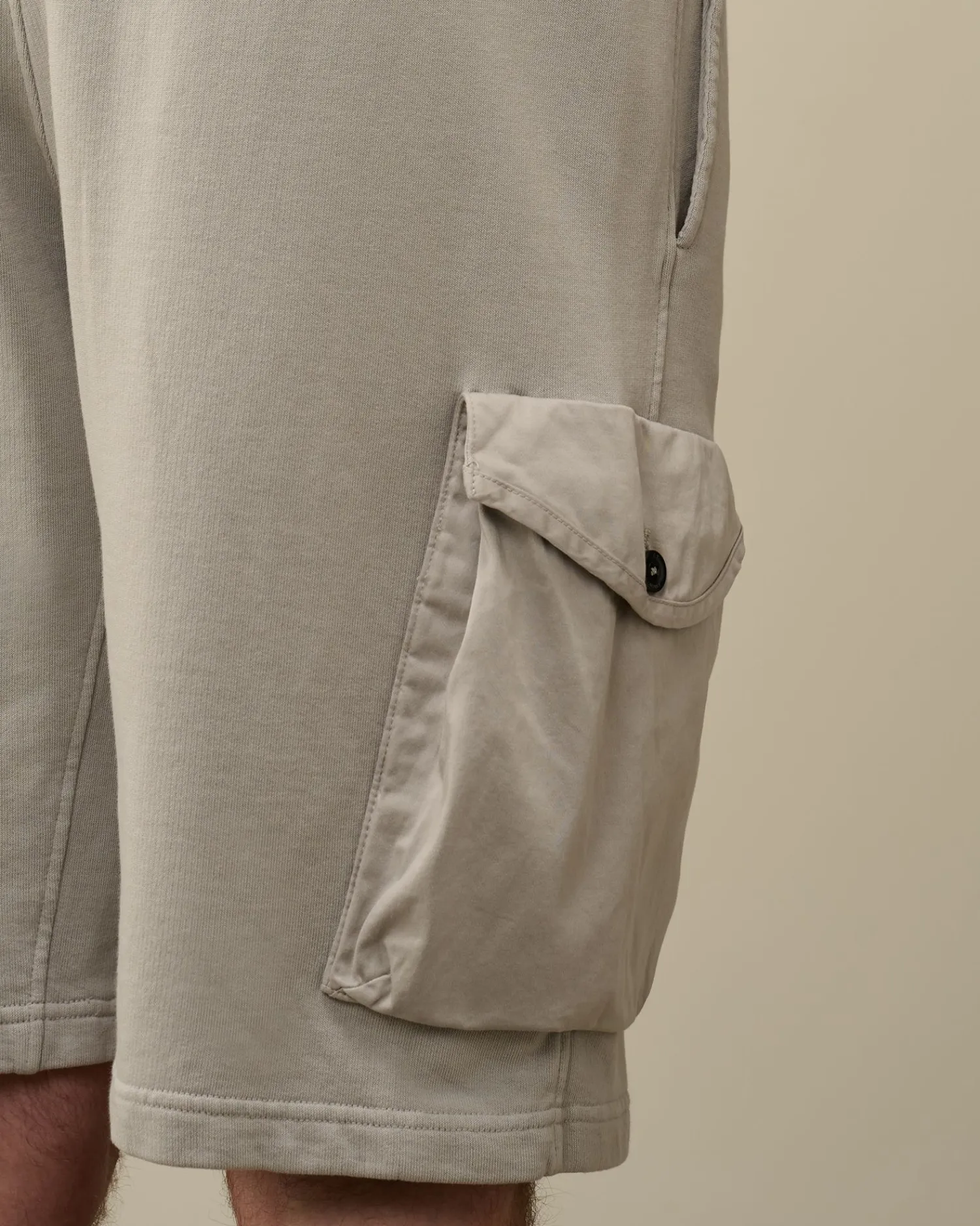 Fashion C.P. Company Diagonal Haevet Fleece Joggingbukser Gra Melange