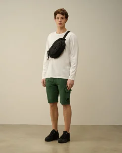 Cheap C.P. Company Diagonal Haevet Fleece Joggingbukser Gaze Hvid