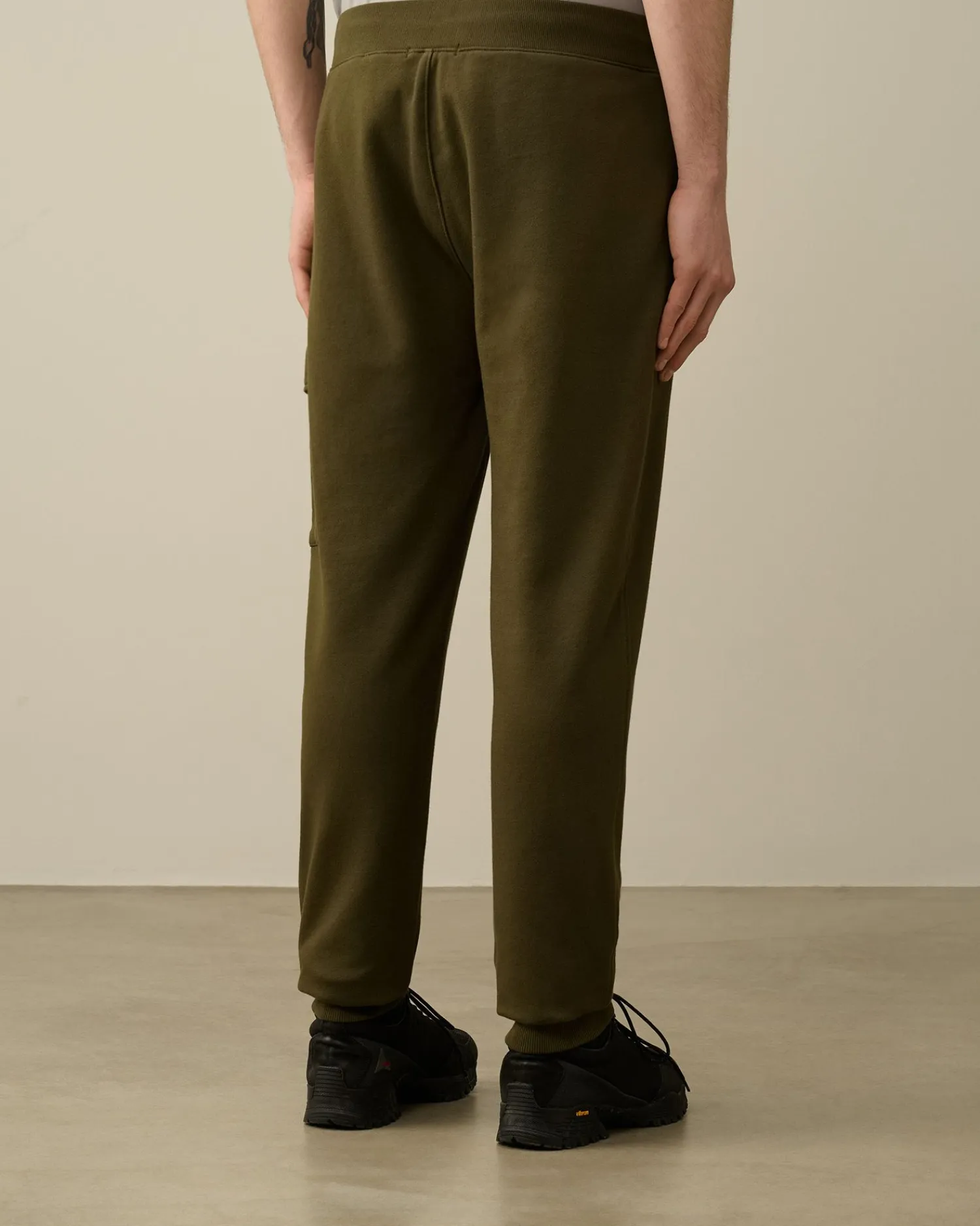 Store C.P. Company Diagonal Haevet Fleece Joggingbukser Ivy Gron