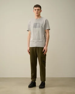 Store C.P. Company Diagonal Haevet Fleece Joggingbukser Ivy Gron