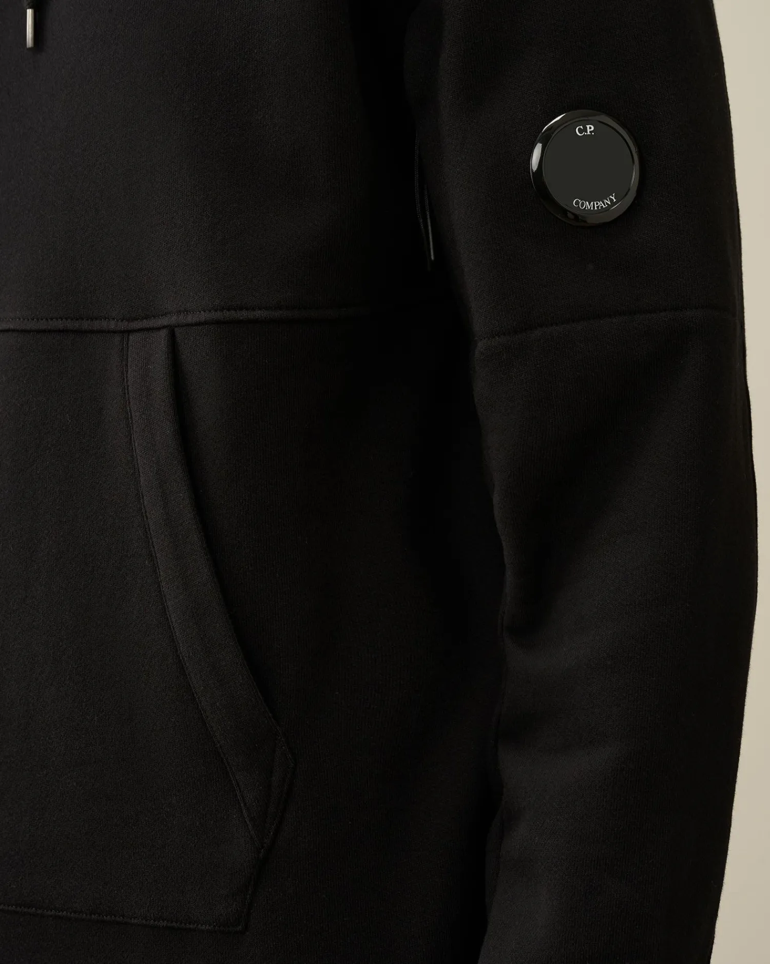 Best Sale C.P. Company Diagonal Haevet Fleece Sweatshirt Med Lynlas Stjernelys Bla