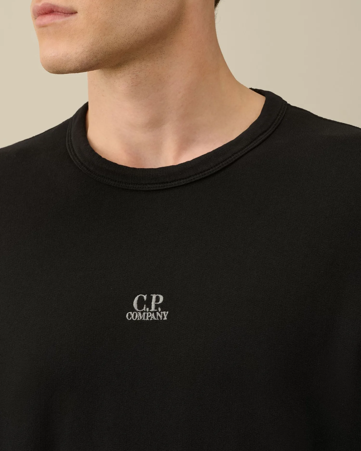 Sale C.P. Company Diagonal Haevet Fleece Sweatshirt Rod Knop