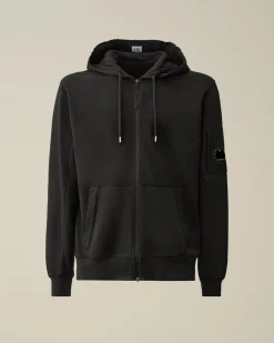 Fashion C.P. Company Diagonal Haevet Fleece Sweatshirt Ivy Gron