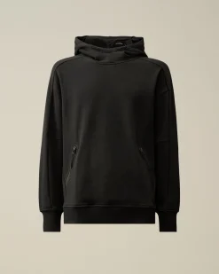 Store C.P. Company Diagonal Haevet Fleece Sweatshirt Med Lynlas Gra Melange