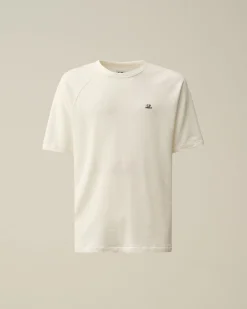 Discount C.P. Company Diagonal Haevet Fleece-Haettetroje Med Lynlas Rod Knop