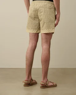 Best C.P. Company Flad Nylon Cargo Svommeshorts Blaek Bla