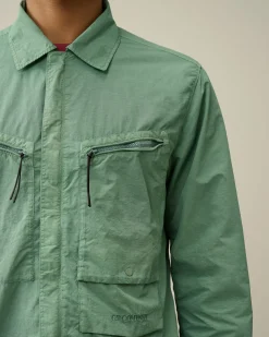 Discount C.P. Company Flad Nylon Overtrøje Green Bay