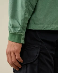 Discount C.P. Company Flad Nylon Overtrøje Green Bay