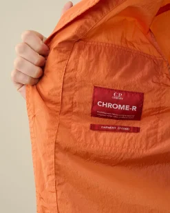 Store C.P. Company Flad Nylon Overtrøje Blaek Bla
