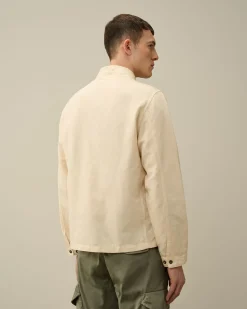 Outlet C.P. Company Flad Nylon Utility Overshirt Green Bay