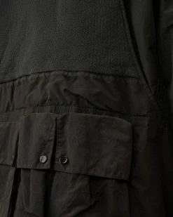 New C.P. Company Flad Nylon Vendbar Haettejakke Sort