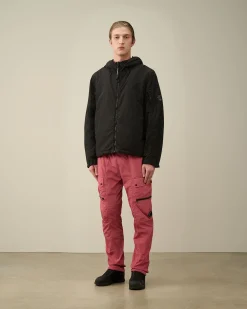 New C.P. Company Flad Nylon Vendbar Haettejakke Sort