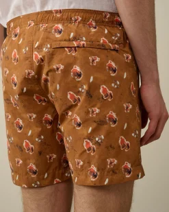 Clearance C.P. Company Flade Svommeshorts Med Svamp I Nylon Wienerbrod Shell-Orange