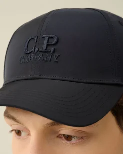 Best C.P. Company Gabardine Logo Cap Rod Knop