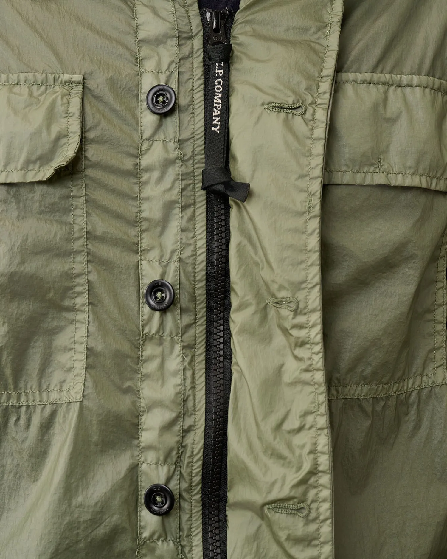 Cheap C.P. Company Gabardine Pockets Skjorte Sort