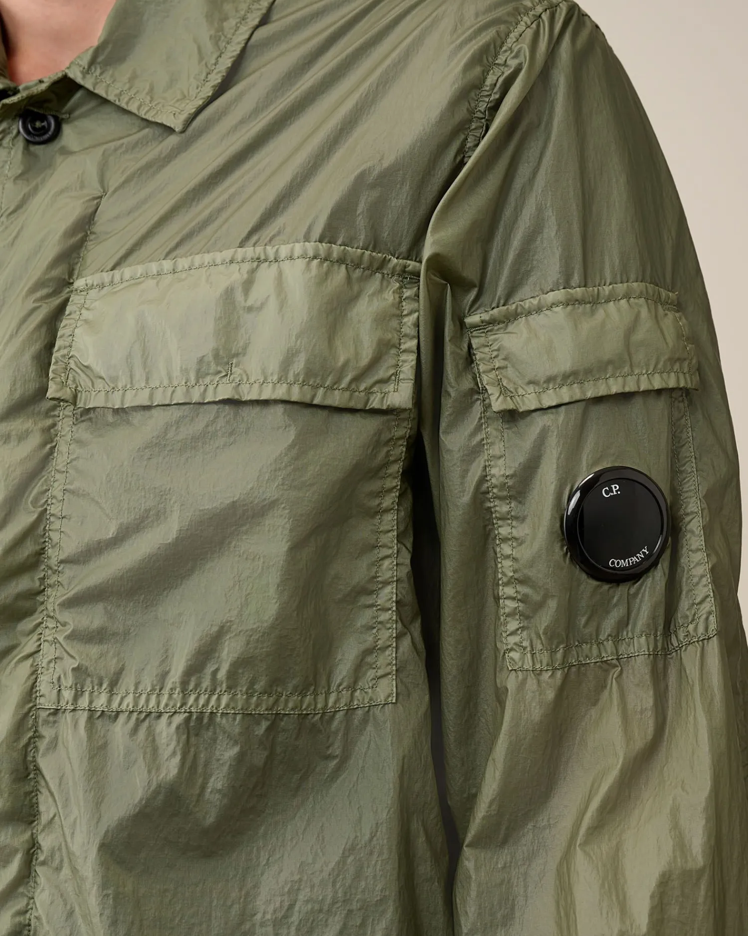 Cheap C.P. Company Gabardine Pockets Skjorte Sort