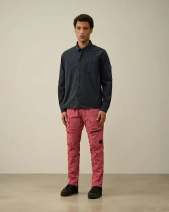 Store C.P. Company Gabardine Pockets Skjorte Gaze Hvid