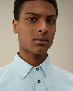 Cheap C.P. Company Gabardine Skjorte Med Lynlas Ivy Gron