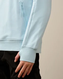 Best C.P. Company Indigo Fleece Sweatshirt Stenblege-Bla