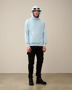 Best C.P. Company Indigo Fleece Sweatshirt Stenblege-Bla